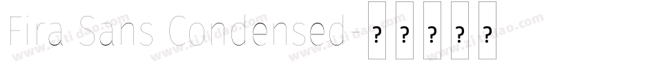 Fira Sans Condensed字体转换